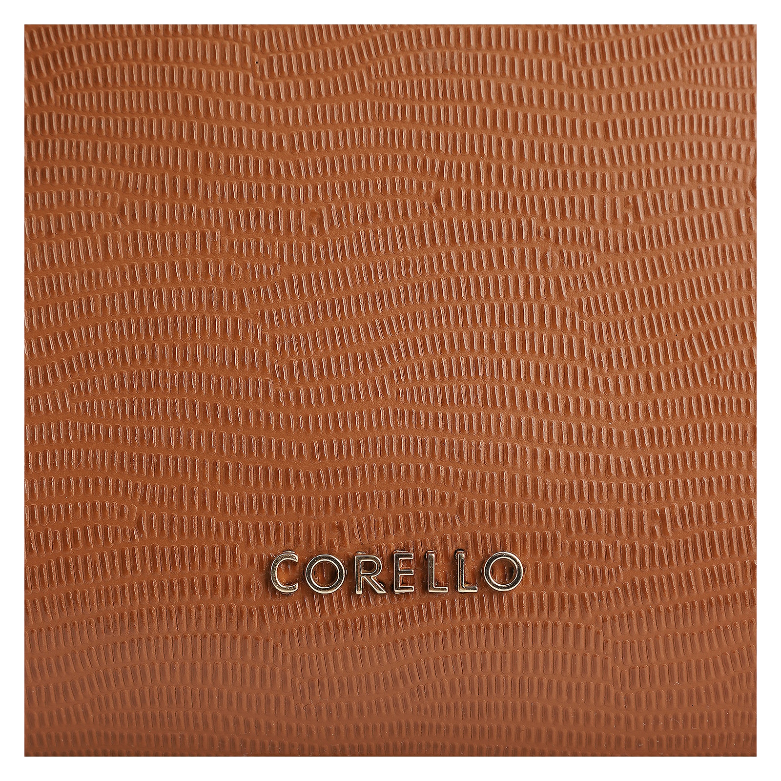 Bolsa Tote Couro Lezard Marrom