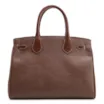 Bolsa Tote Couro Lezard Marrom/Couro Marrom - imagem 3