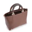 Bolsa Tote Couro Lezard Marrom/Couro Marrom - imagem 5