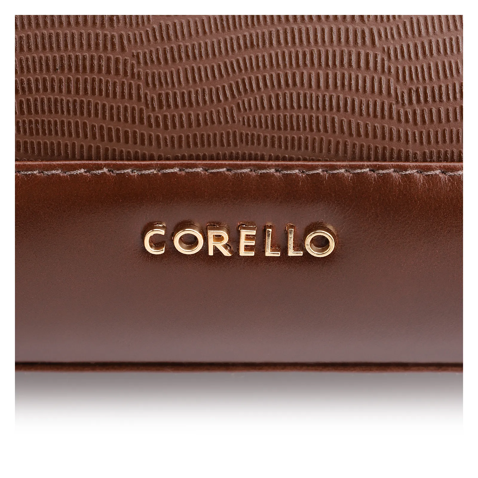 Bolsa Tote Couro Lezard Marrom/Couro Marrom