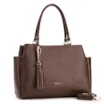 Bolsa Tote Couro Lezard Marrom /Couro Marrom Bolso Lateral - imagem 2