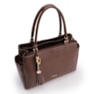 Bolsa Tote Couro Lezard Marrom /Couro Marrom Bolso Lateral - imagem 4