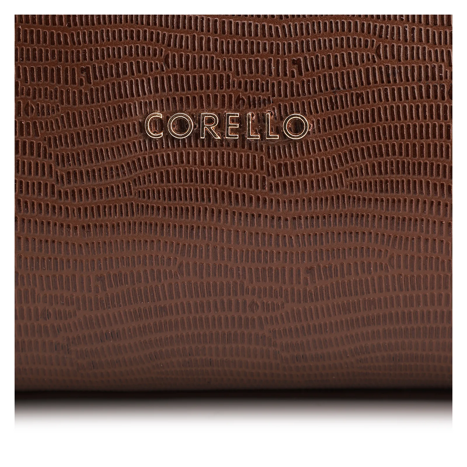Bolsa Tote Couro Lezard Marrom /Couro Marrom Bolso Lateral