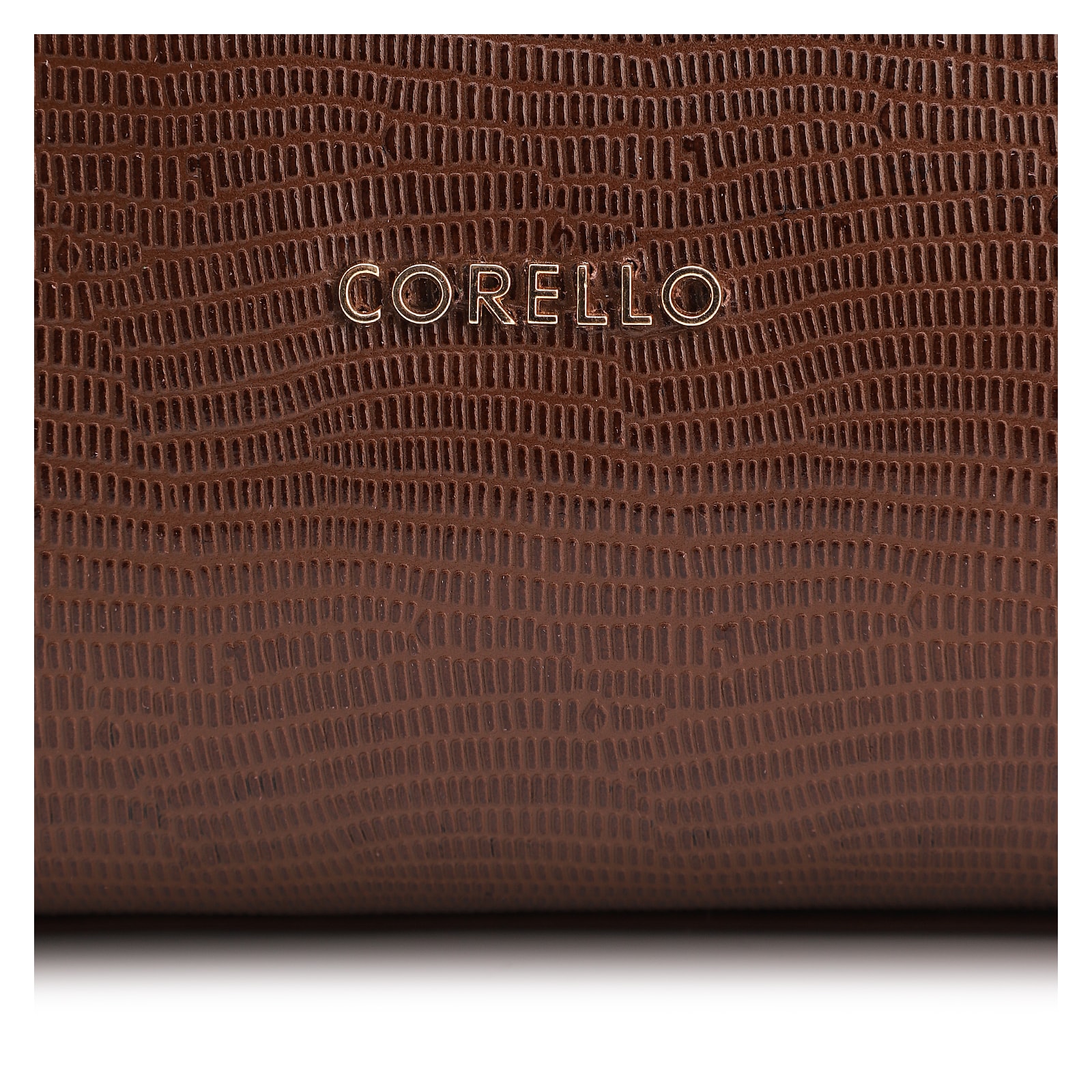 Bolsa Tote Couro Lezard Marrom /Couro Marrom Bolso Lateral