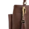 Bolsa Tote Couro Lezard Marrom /Couro Marrom Bolso Lateral - imagem 7