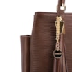 Bolsa Tote Couro Lezard Marrom /Couro Marrom Bolso Lateral - imagem 7