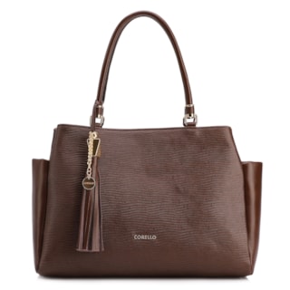 COURO LEZARD marrom /COURO marrom bolso lateral