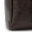 Bolsa Tote Couro Lezard Marrom Escuro /Couro  Marrom Escuro Bolso Lateral - imagem 8