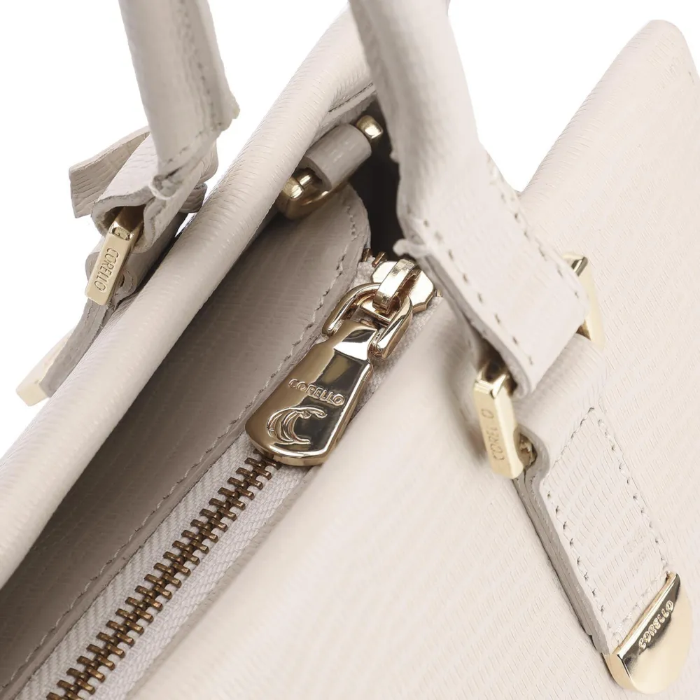 Bolsa Tote Couro Lezard Off White - imagem 6