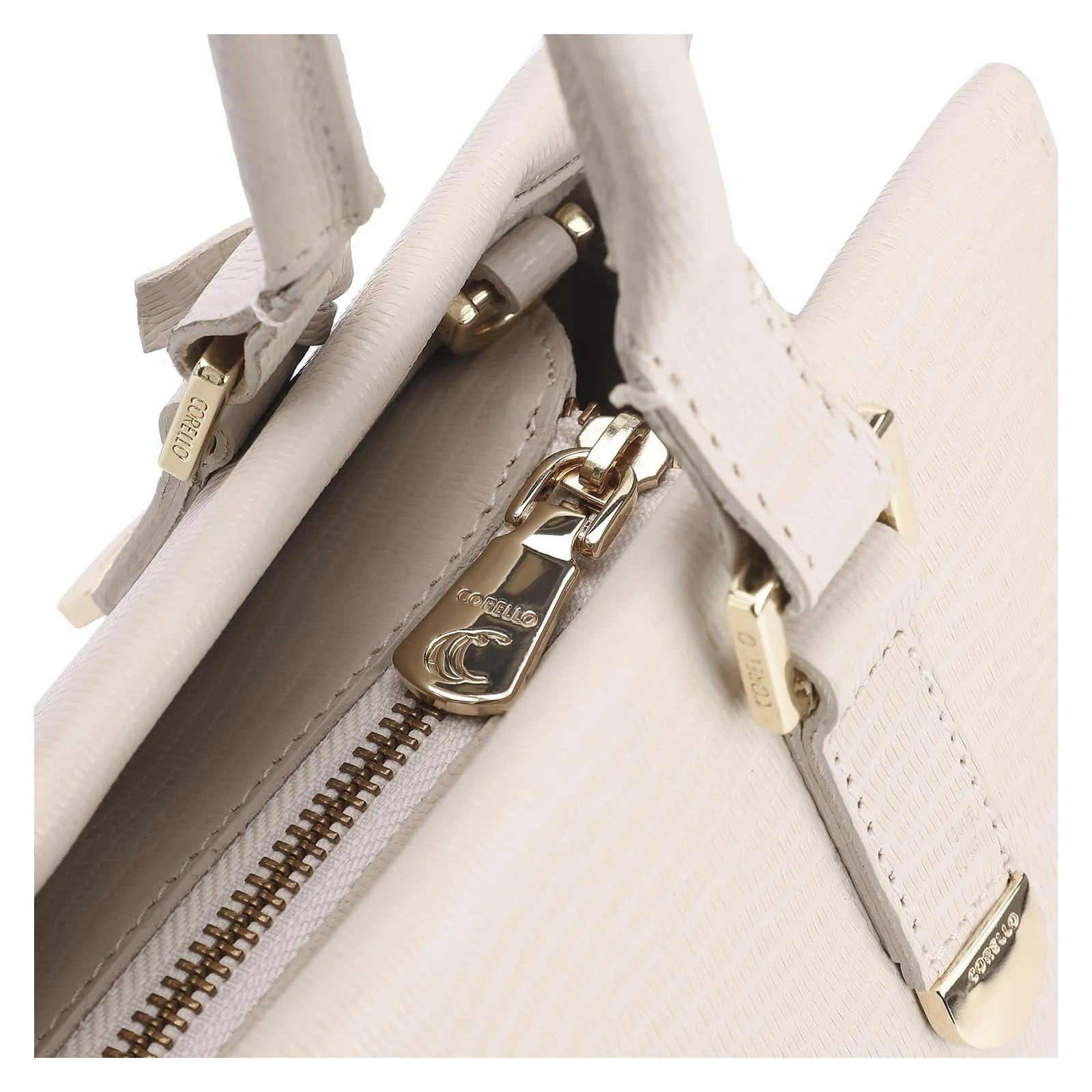 Bolsa Tote Couro Lezard Off White