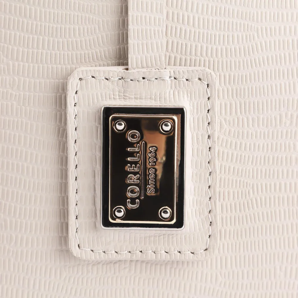 Bolsa Tote Couro Lezard Off White - imagem 7