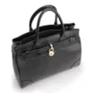 Bolsa Tote Couro Lezard Preto/Couro Preto - imagem 4