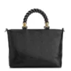 Bolsa Tote Couro Lezard Preto/Couro Preto - imagem 3
