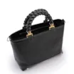 Bolsa Tote Couro Lezard Preto/Couro Preto - imagem 4