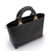 Bolsa Tote Couro Lezard Preto/Couro Preto - imagem 4