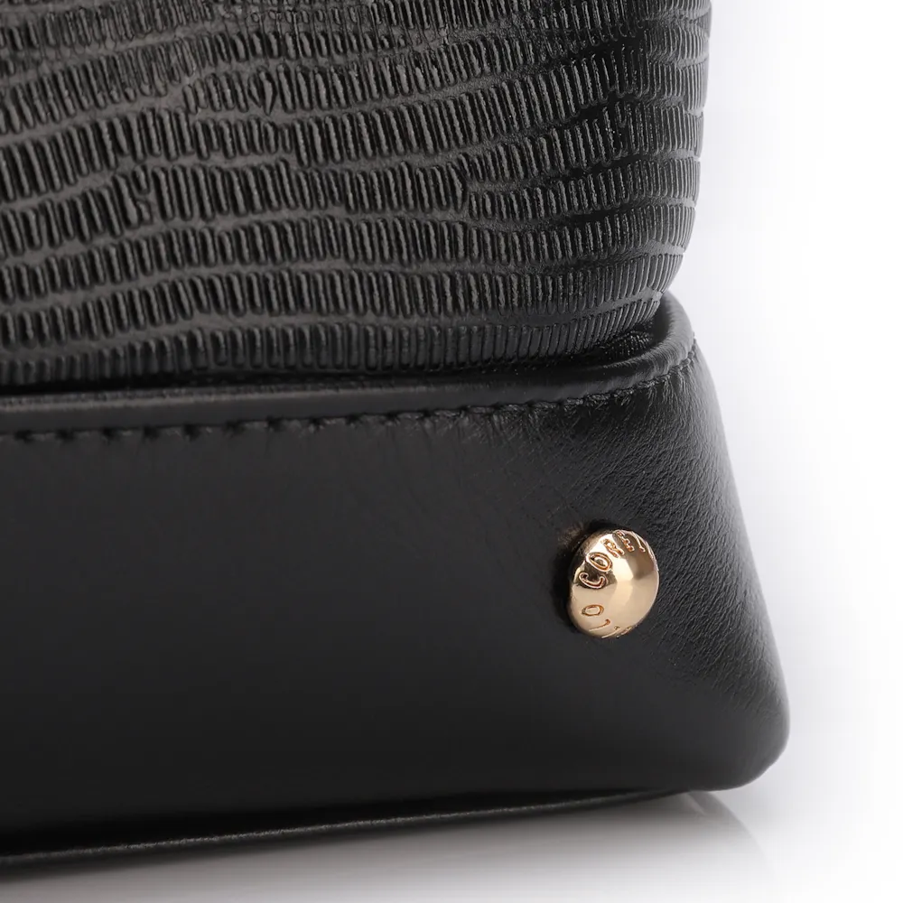 Bolsa Tote Couro Lezard Preto/Couro Preto - imagem 7