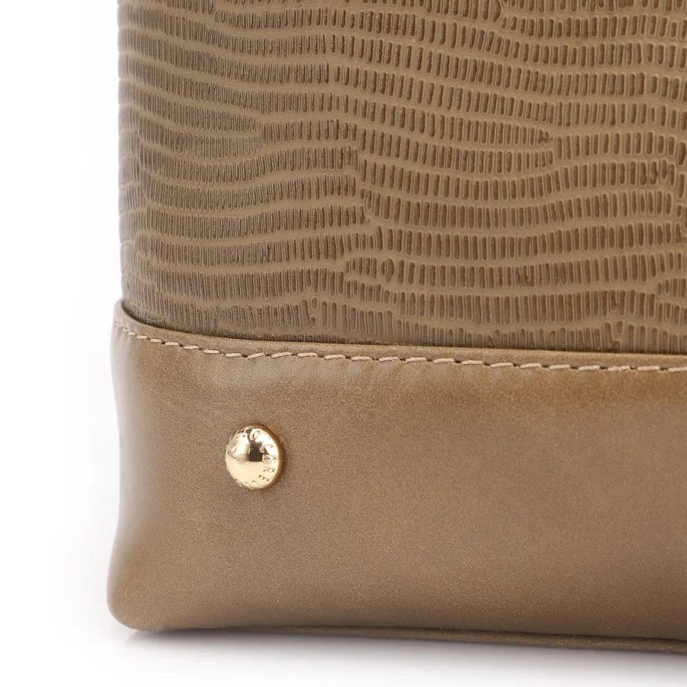 Bolsa Tote Couro Lezard Verde/Couro Verde - imagem 9
