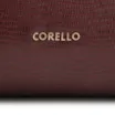 Bolsa Tote Couro Lezard Vinho/Couro Vinho Bolso Lateral - imagem 6