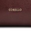 Bolsa Tote Couro Lezard Vinho/Couro Vinho Bolso Lateral - imagem 6