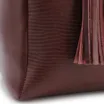Bolsa Tote Couro Lezard Vinho/Couro Vinho Bolso Lateral - imagem 8