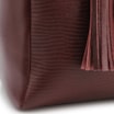 Bolsa Tote Couro Lezard Vinho/Couro Vinho Bolso Lateral - imagem 8