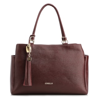 COURO LEZARD Vinho/COURO Vinho Bolso lateral