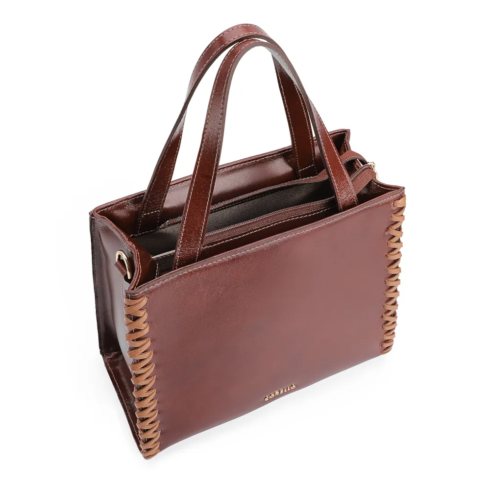 Bolsa Tote Couro Marrom - imagem 4