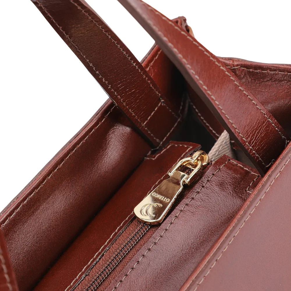Bolsa Tote Couro Marrom - imagem 5