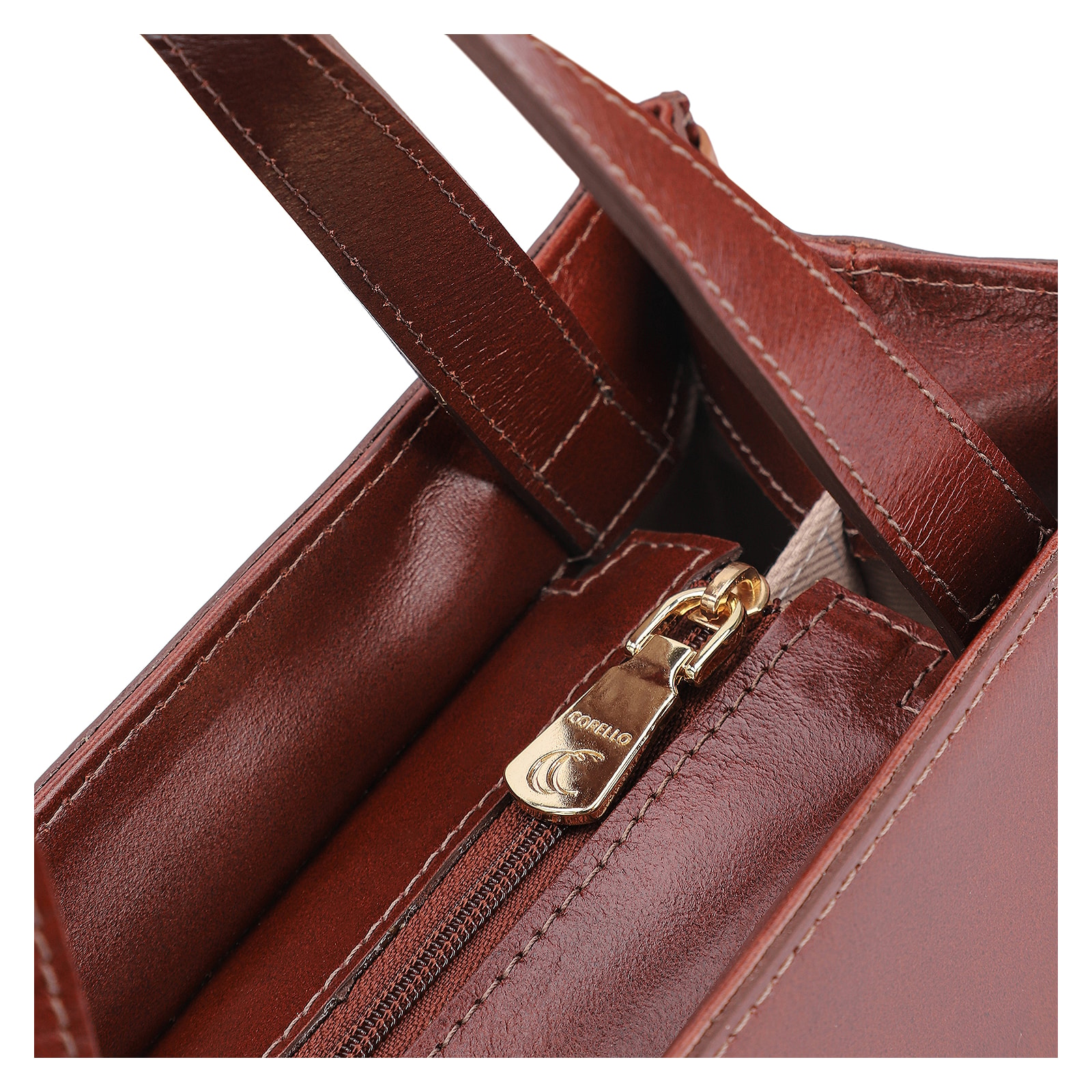 Bolsa Tote Couro Marrom