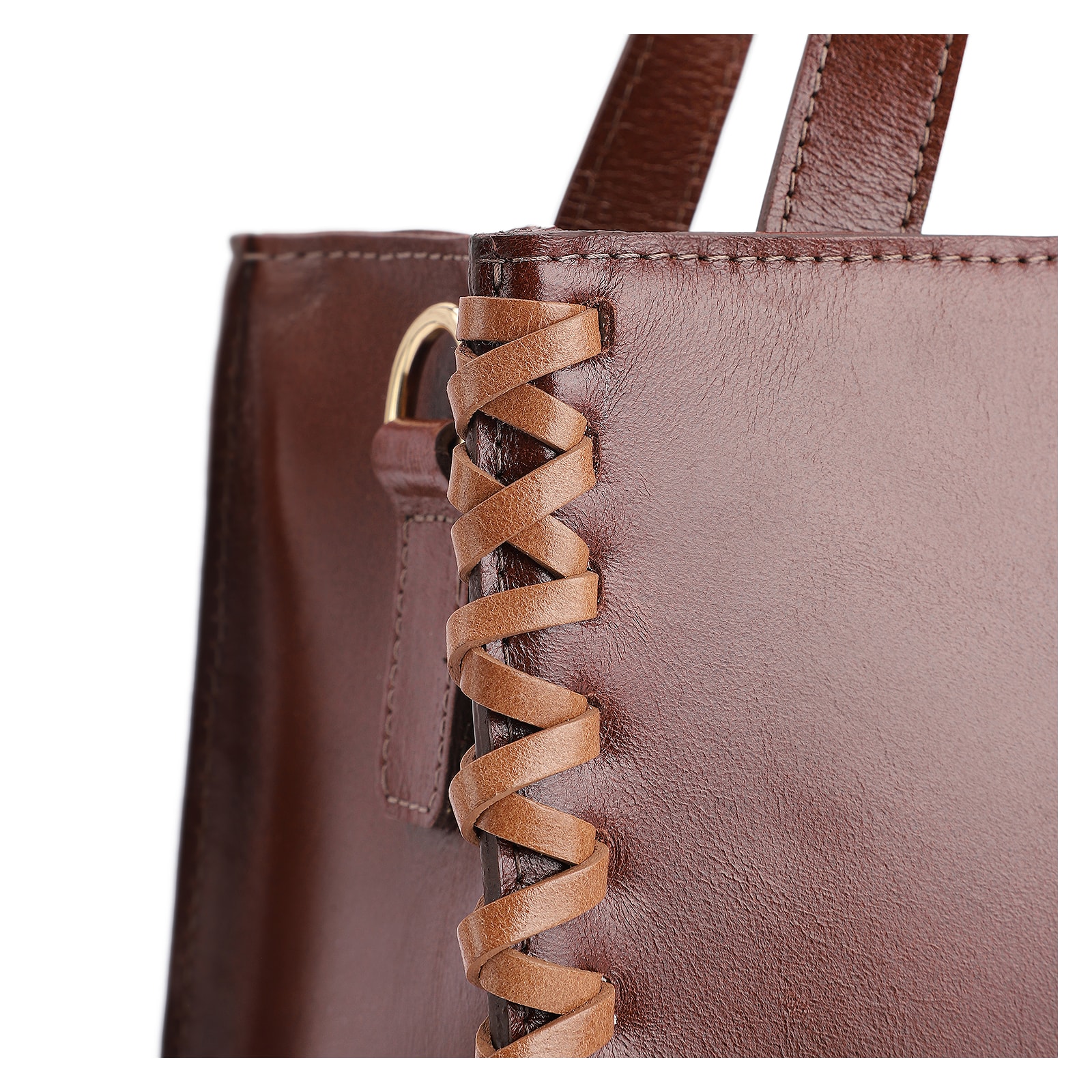 Bolsa Tote Couro Marrom