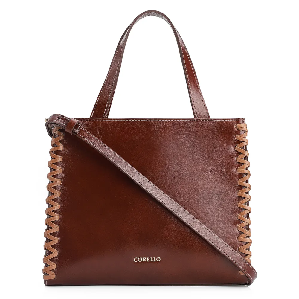 Bolsa Tote Couro Marrom