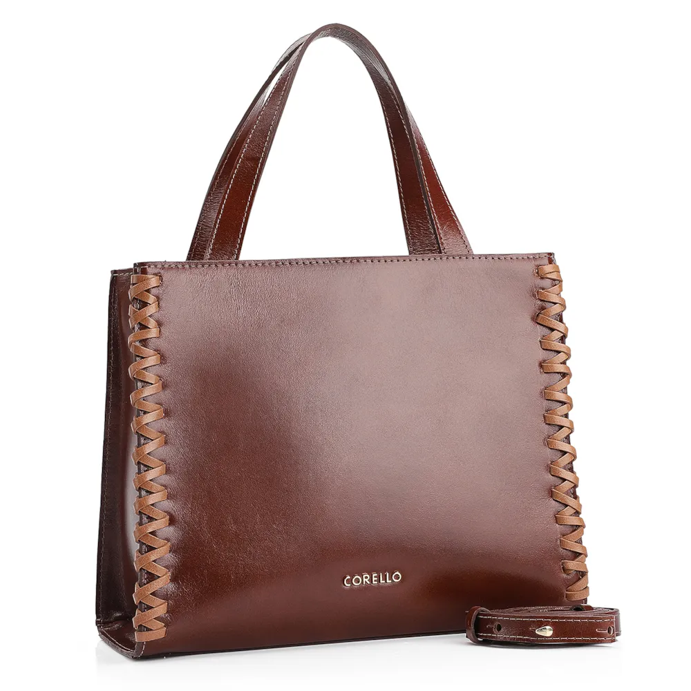 Bolsa Tote Couro Marrom - imagem 2