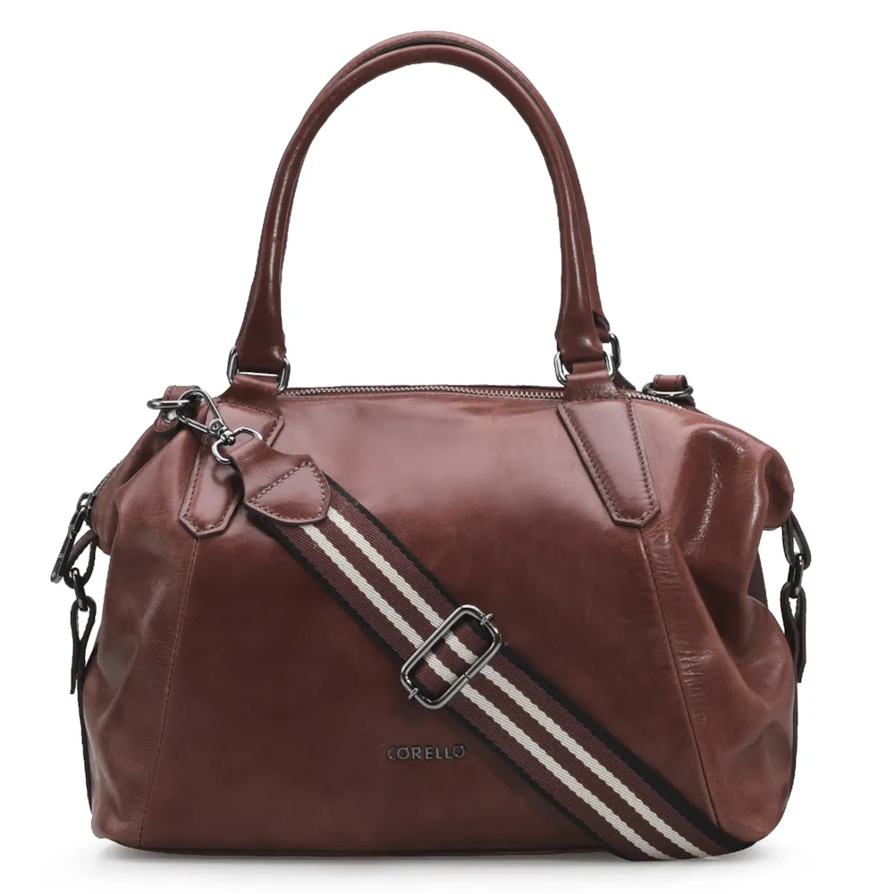 Bolsa Tote Couro Marrom