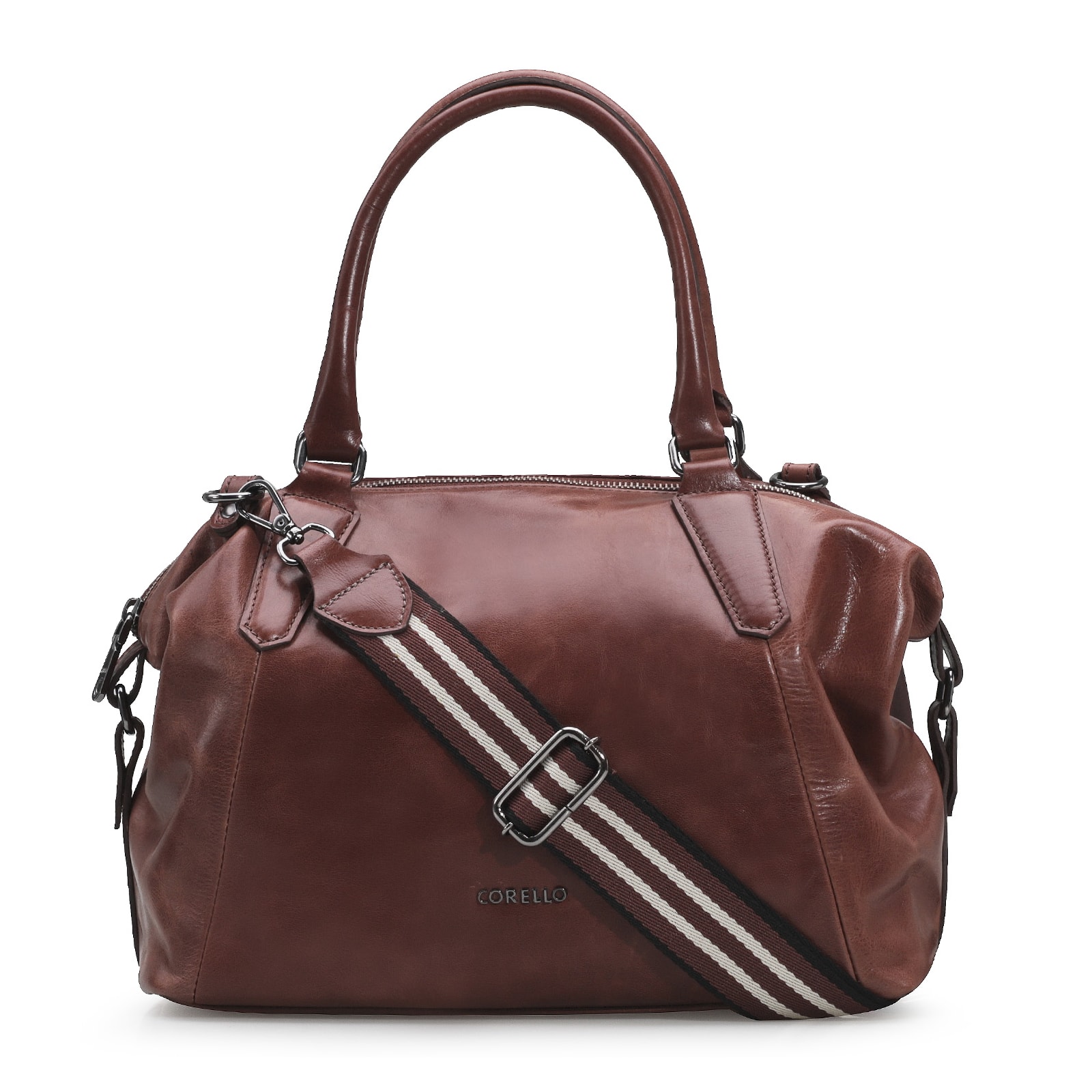Bolsa Tote Couro Marrom