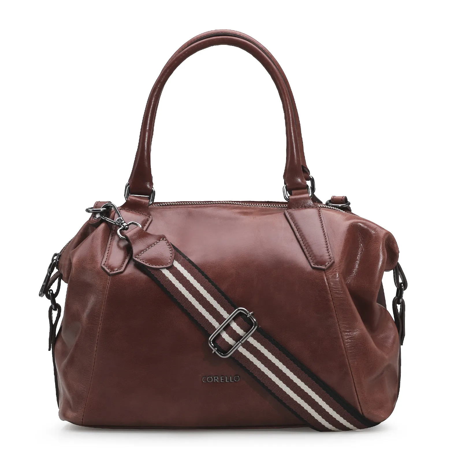 Bolsa Tote Couro Marrom