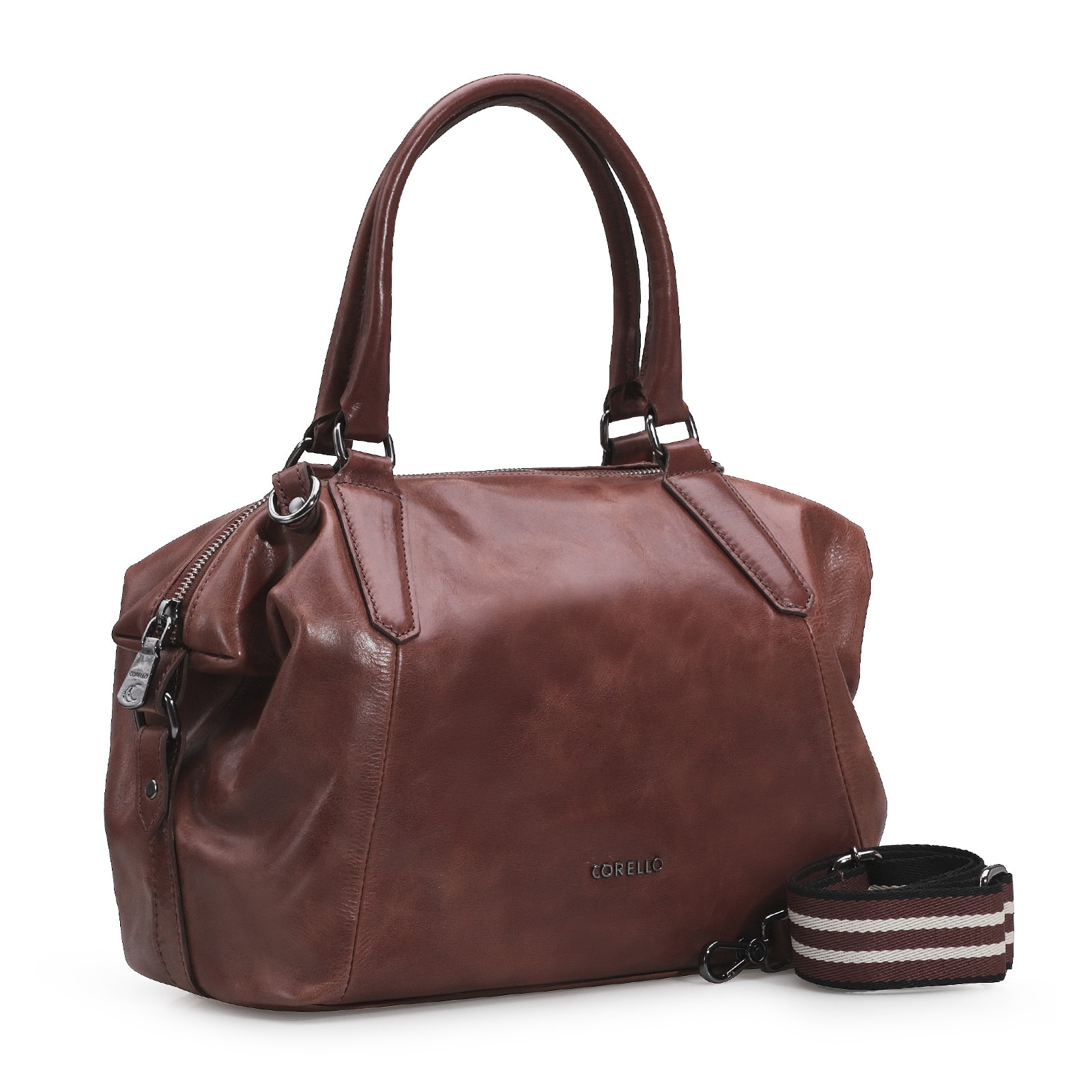 Bolsa Tote Couro Marrom