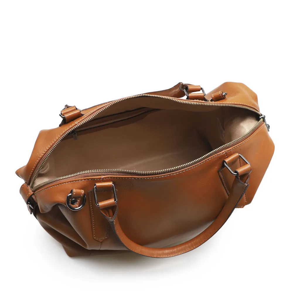 Bolsa Tote Couro Marrom - imagem 4