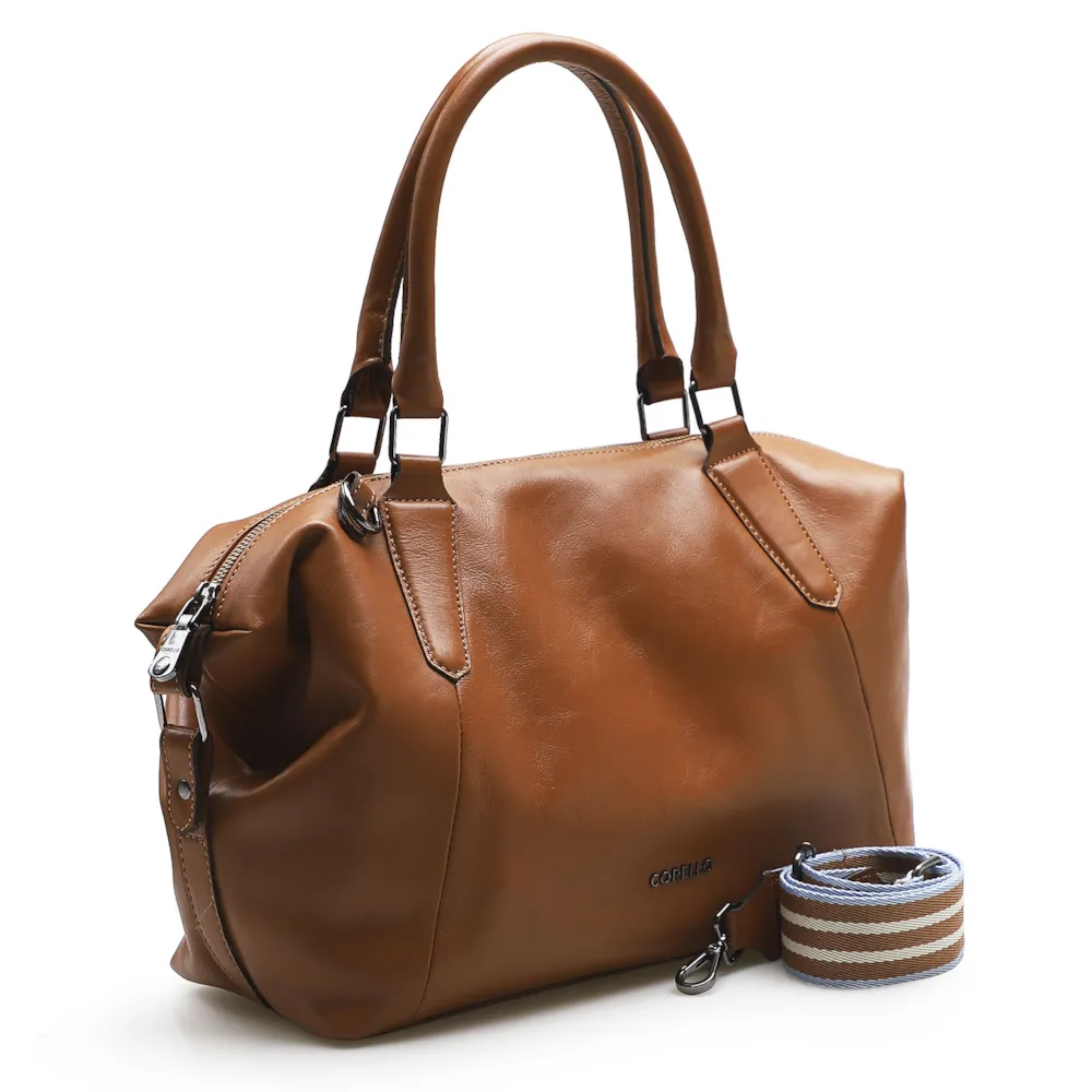 Bolsa Tote Couro Marrom - imagem 2