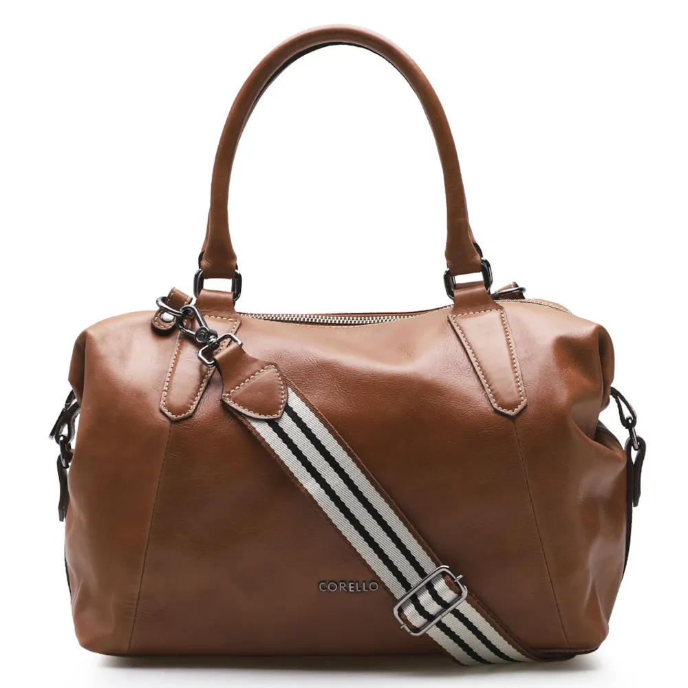 Bolsa Tote Couro Marrom