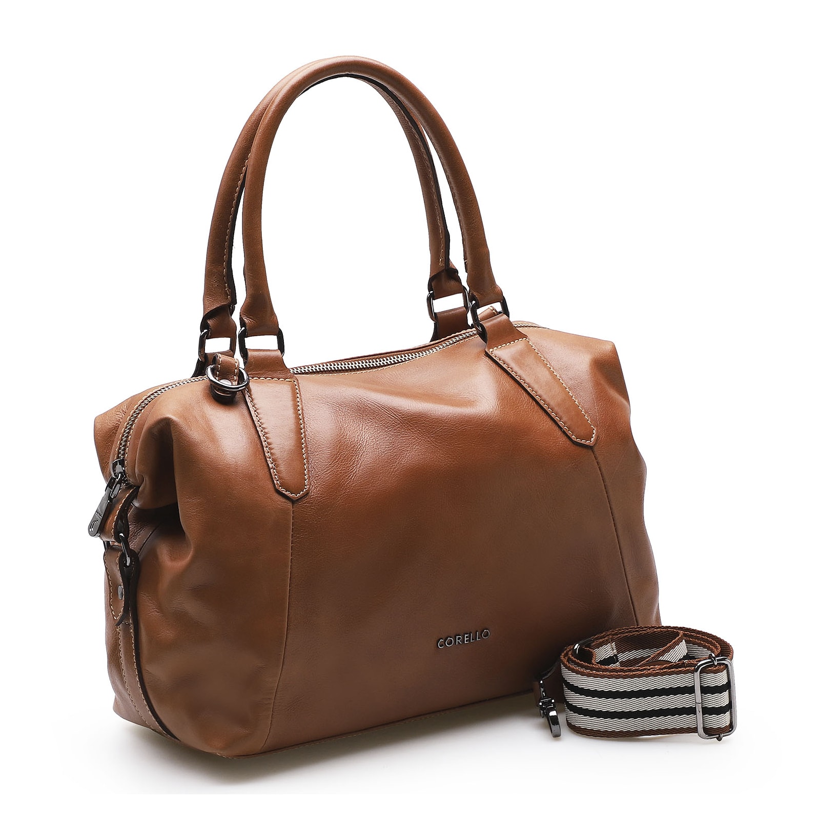 Bolsa Tote Couro Marrom