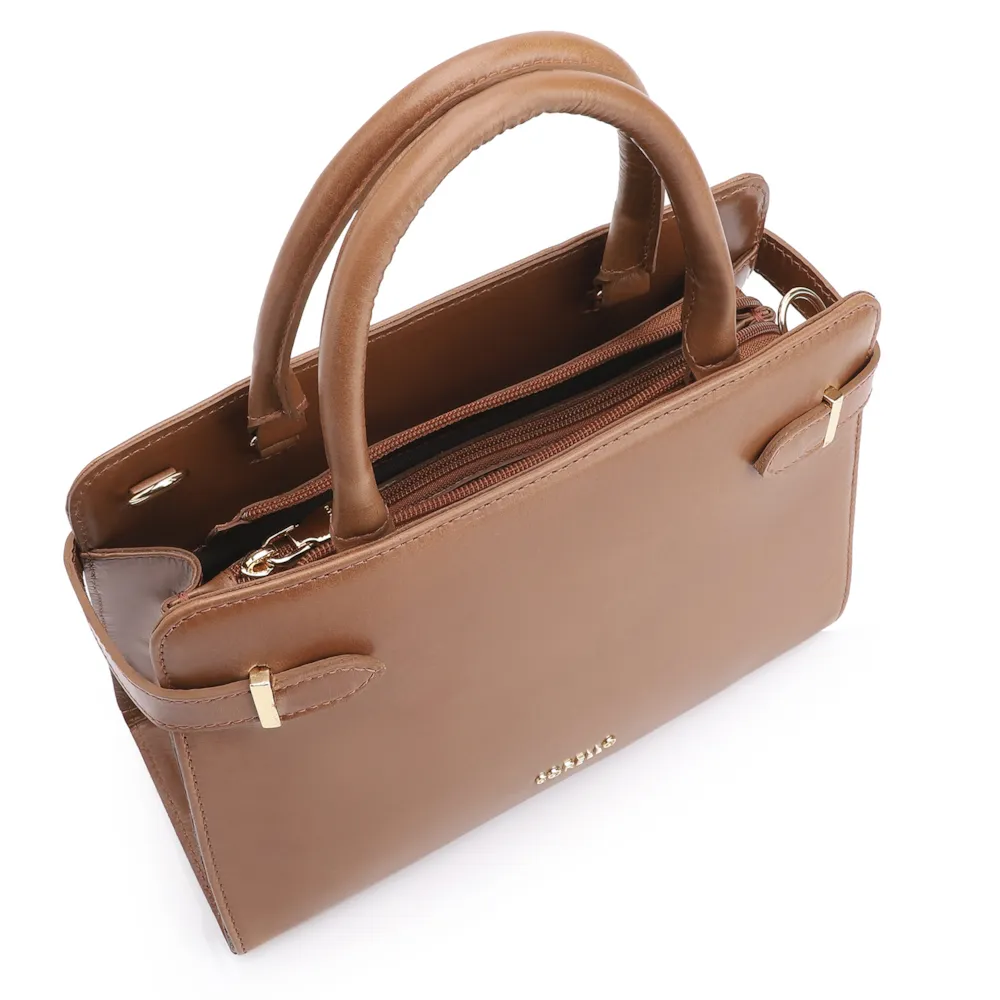 Bolsa Tote Couro Marrom - imagem 4