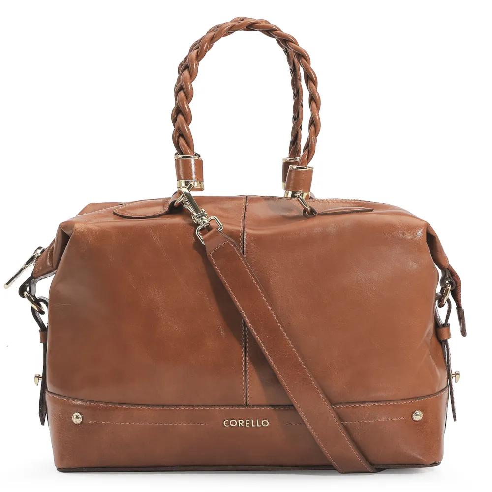 Bolsa Tote Couro Marrom