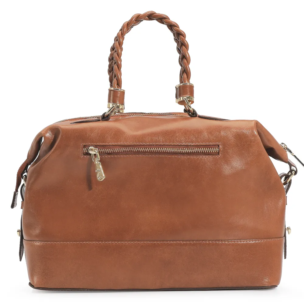 Bolsa Tote Couro Marrom - imagem 4