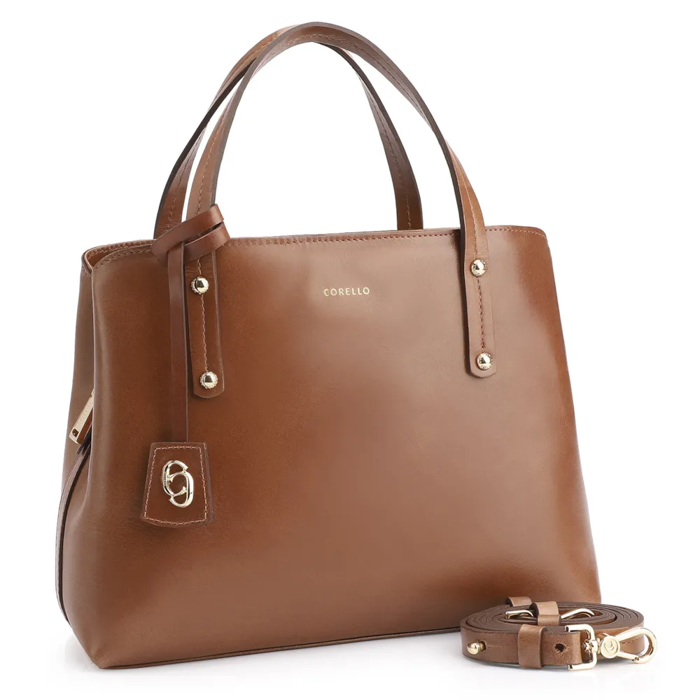 Bolsa Tote Couro Marrom - imagem 3