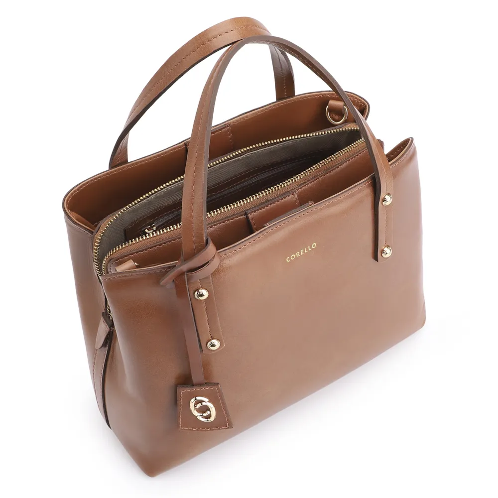 Bolsa Tote Couro Marrom - imagem 5