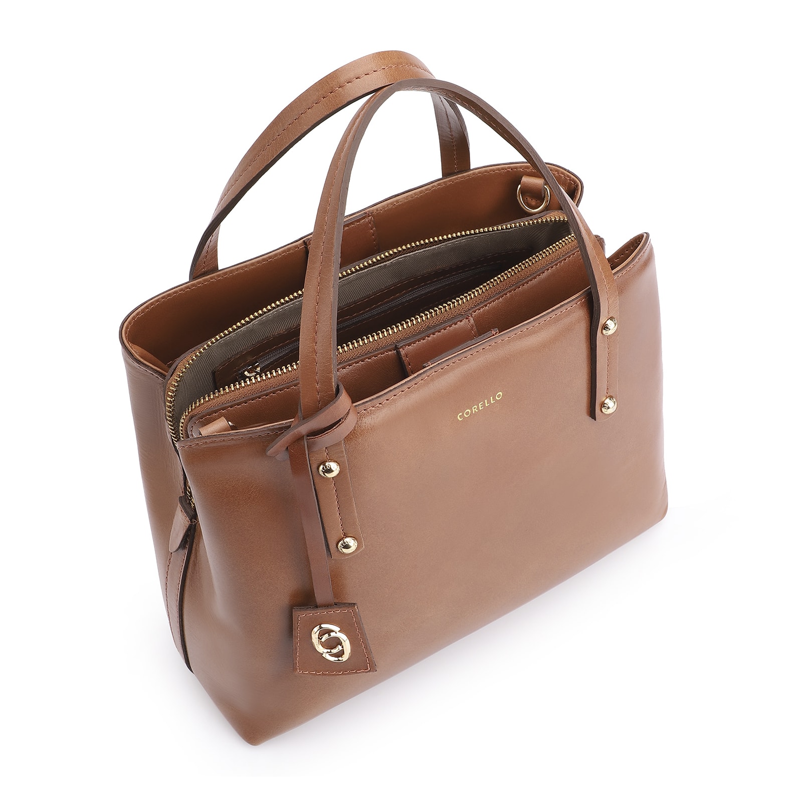 Bolsa Tote Couro Marrom