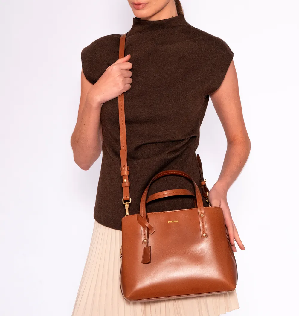 Bolsa Tote Couro Marrom - imagem 9