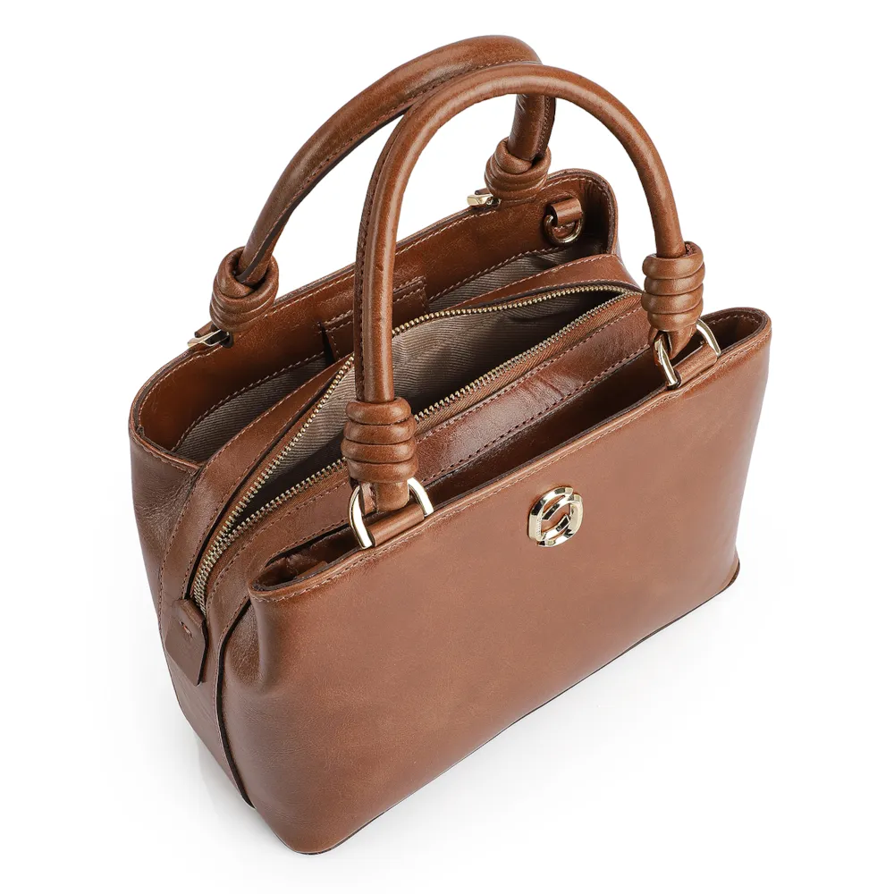 Bolsa Tote Couro Marrom - imagem 4