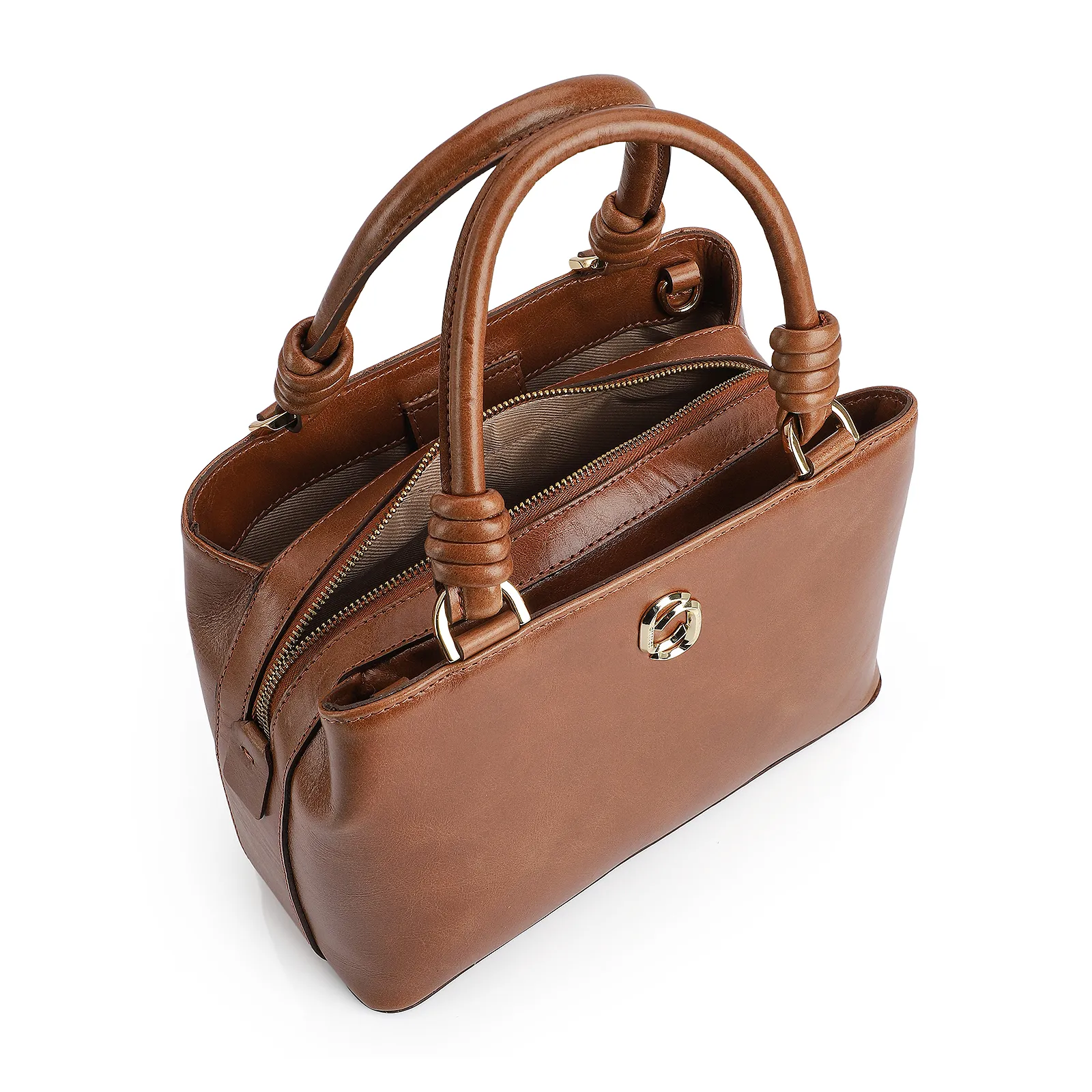 Bolsa Tote Couro Marrom