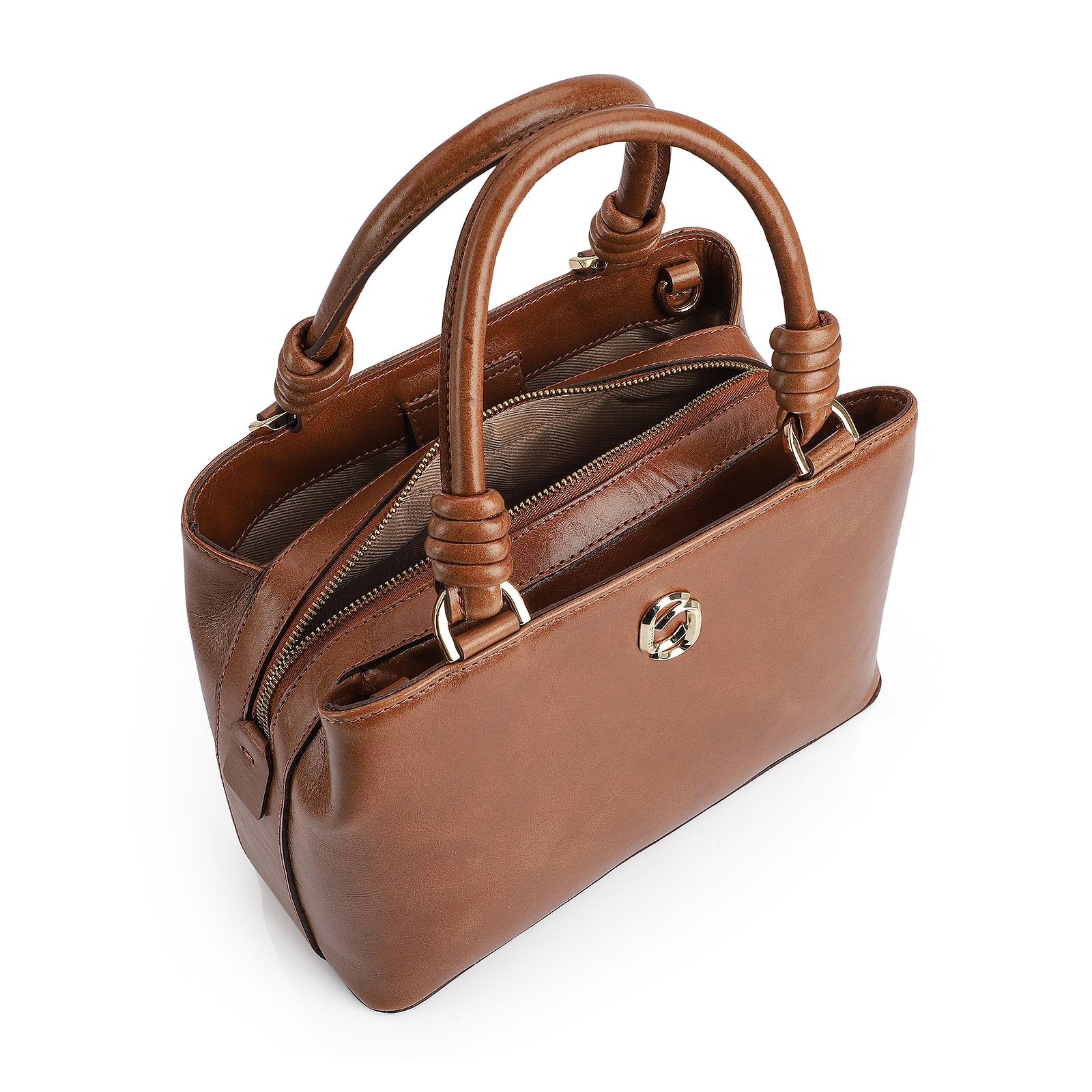 Bolsa Tote Couro Marrom